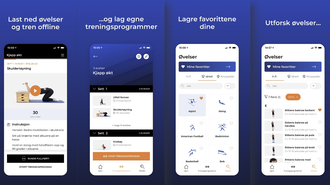 The app and some of its functions.